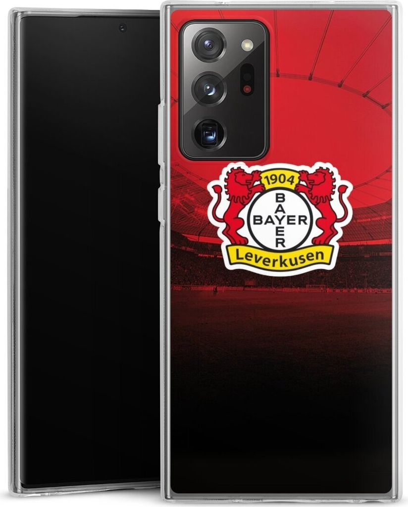 DeinDesign Handyhülle für Samsung Galaxy Note 20 Ultra Silikon Hülle Case Smartphone Schutzhülle Bayer 04 Leverkusen Offizielles Lizenzprodukt ...