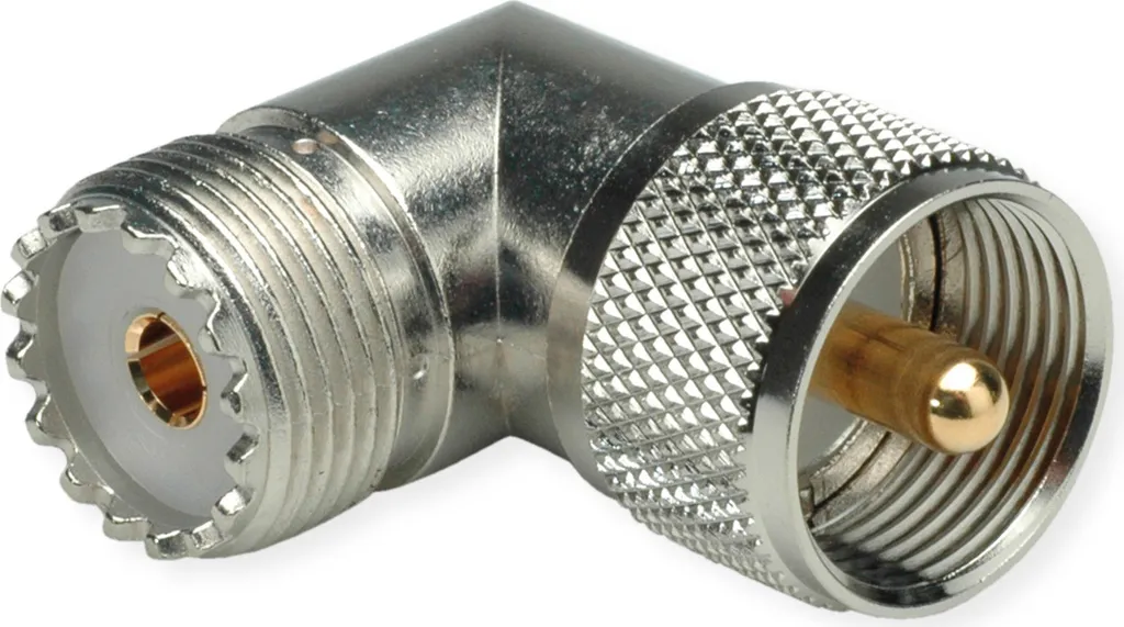 Adaptateur UHF pour Espaces Réduits Connecteur Coudé Mâle vers Femelle