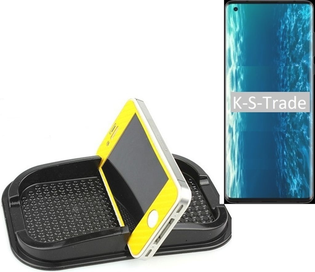 K-S-Trade Auto Anti Rutsch Matte Smartphone-Halter kompatibel mit Motorola Edge Haft Pad Armaturenbrett Handy-Halterung Silikon