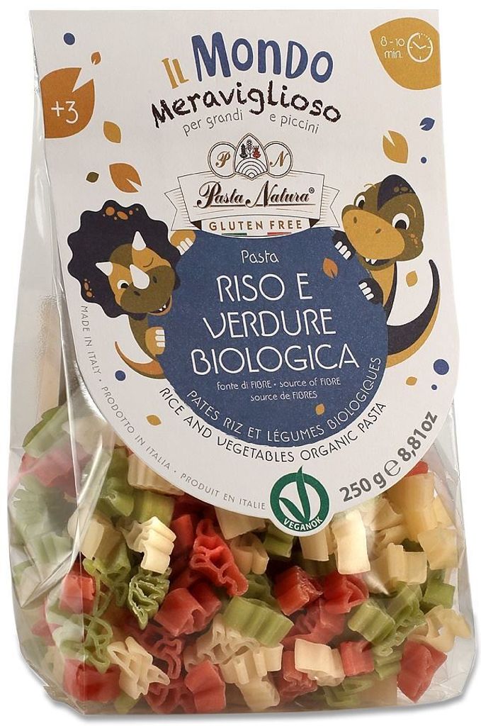 CESTOVINY (RYŽOVÉ TROJFARBY) PRE DETI DINOSAURY Obrázok produktu 