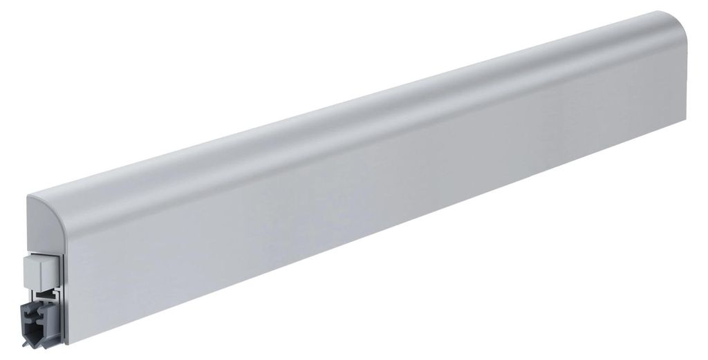 Wind-Ex Absenkdichtung zum Aufschrauben von Athmer - Silber - 985 mm - kürzbar um 125 mm - Zugluftstopper - Türdichtung - Zugluft- & Schallschutz