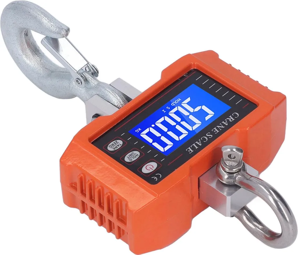Peson électronique industriel 1T avec écran digital et crochet fixe