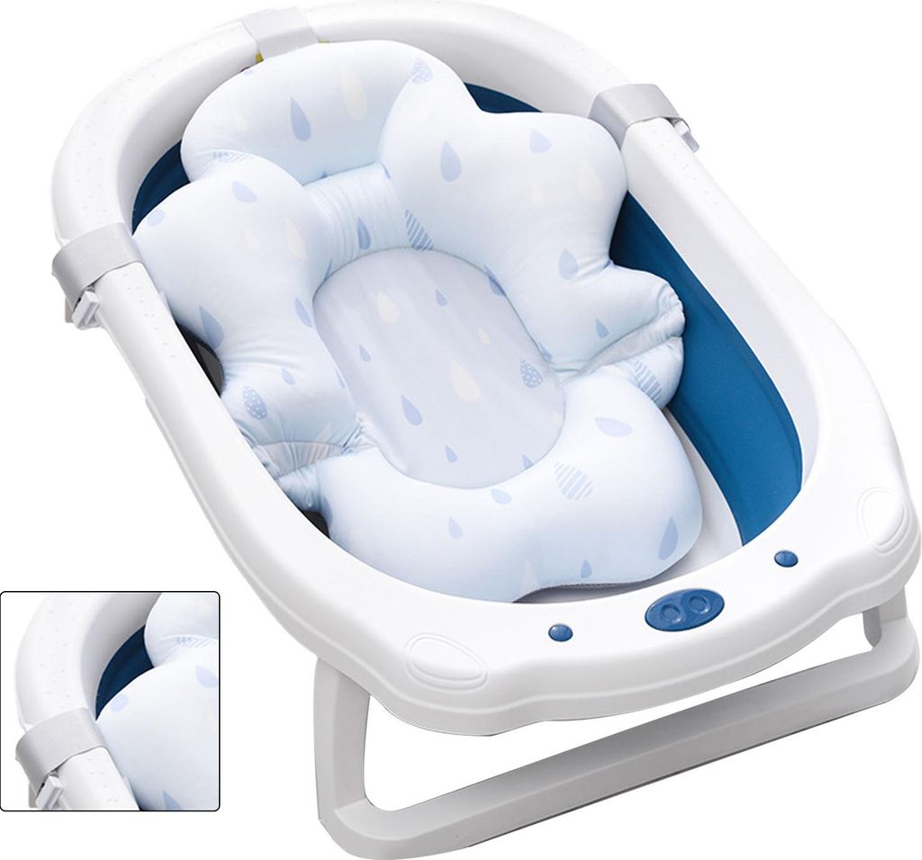 Baby-Badewannenkissen, angepasste Netzunterstützung, schwimmende Matte für Kleinkinder, Neugeborene