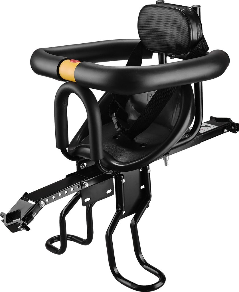 Sicherheit Kindersitze Fahrrad Fahrrad vorne Babysitze Kindersattel mit Fußpedalen Unterstützung Rückenlehne für MTB Rennrad Fahrrad