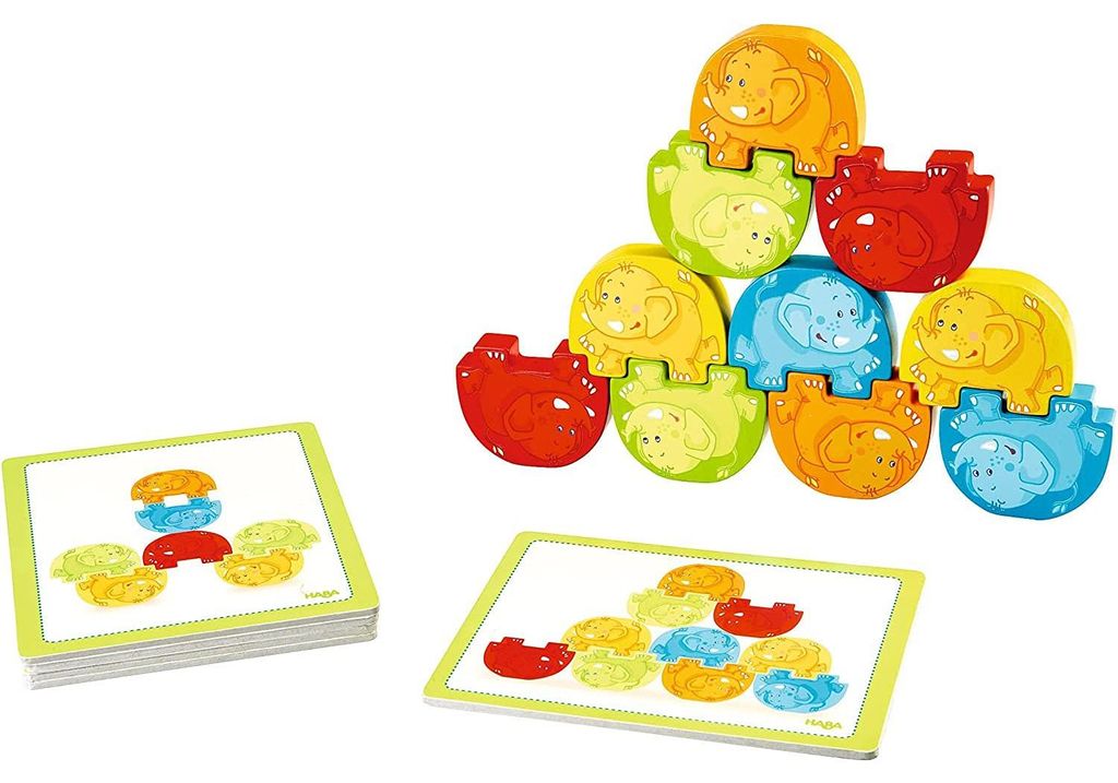 HABA gioco di impilamento Wackelfanten 300145 Immagine del prodotto 