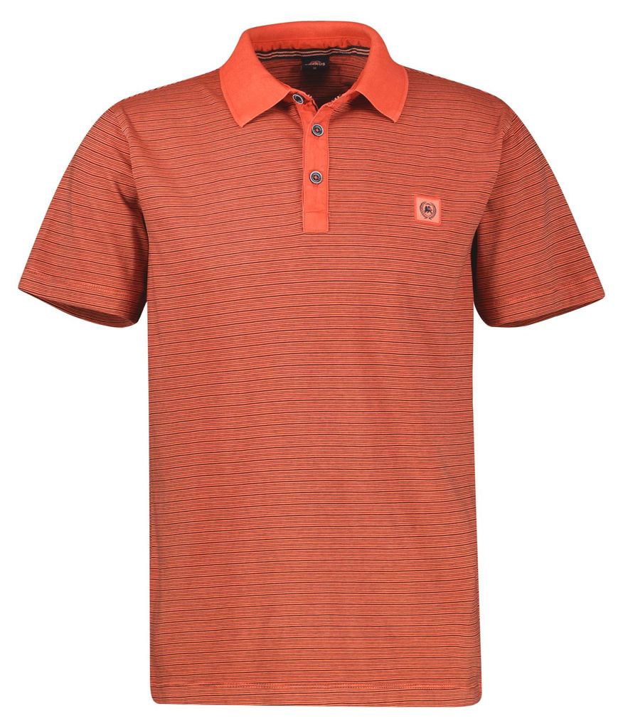 LERROS Herren gestreiftes Poloshirt, kurzarm in feiner Jerseyqualität | 8004