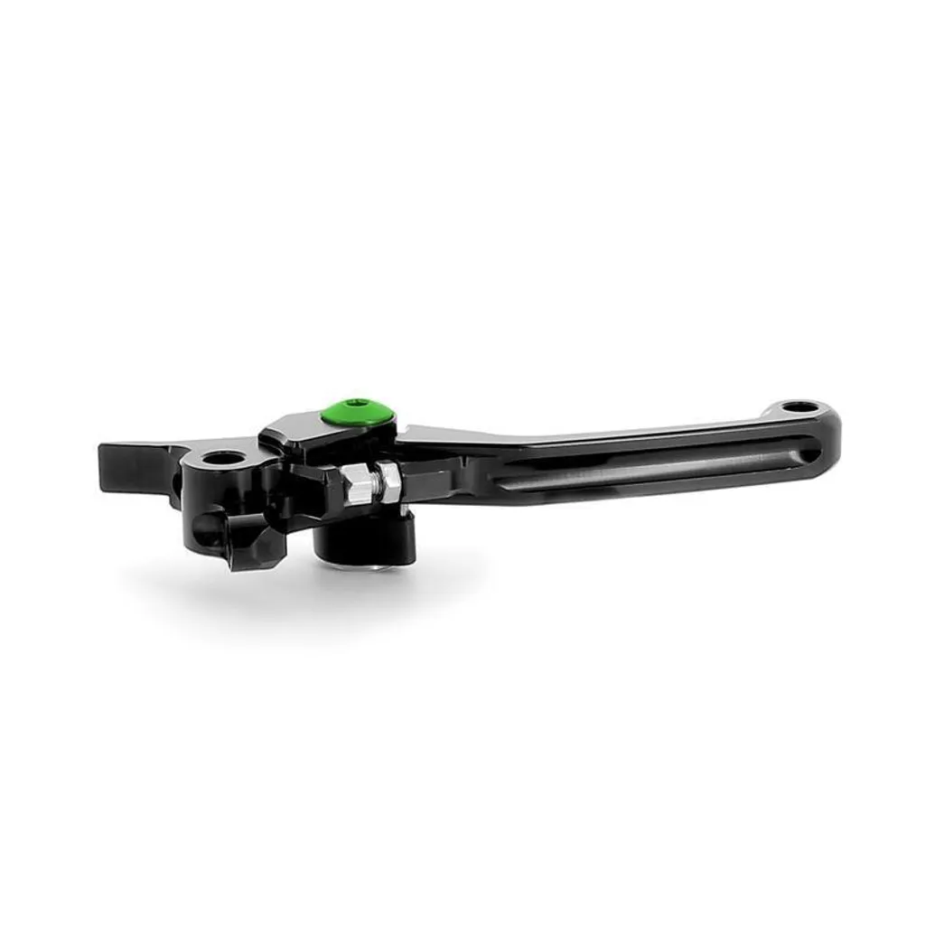 Levier de frein moto pliable ART noir et vert pour commande de frein - 2