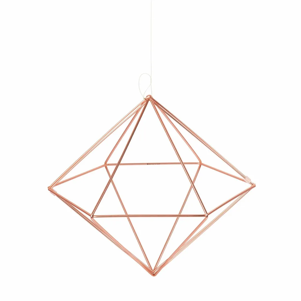 Décoration Murale Métal Design Géométrique Cuivre Umbra Prisma Lot de 3