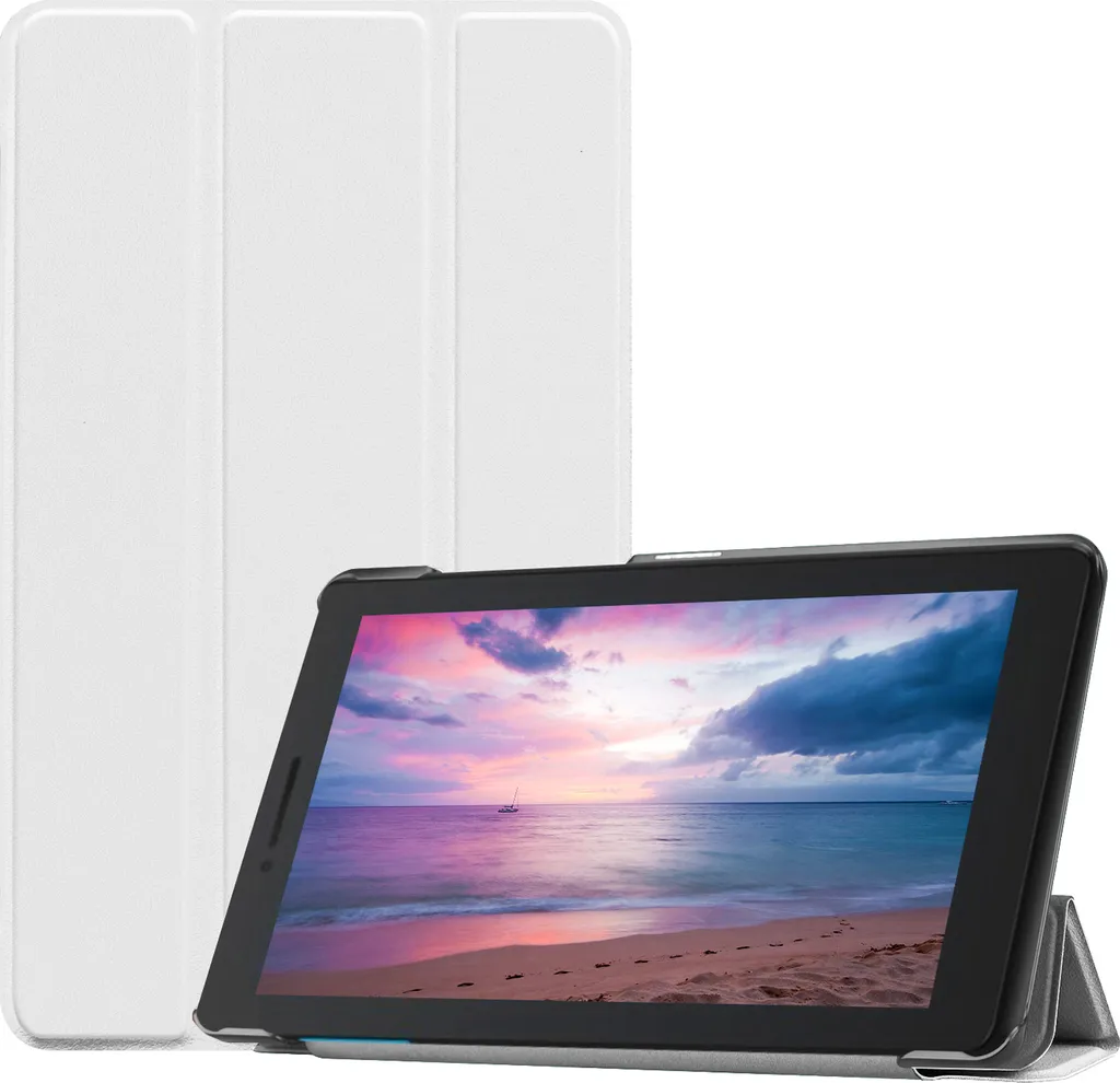 Cover Bianca Lenovo Tab E8 8 Pollici - Ideale per Casa e Viaggi