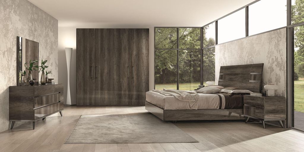 Schlafzimmer-Set Mida 6-Teilig in Eiche Vintage 160 x 200 cm