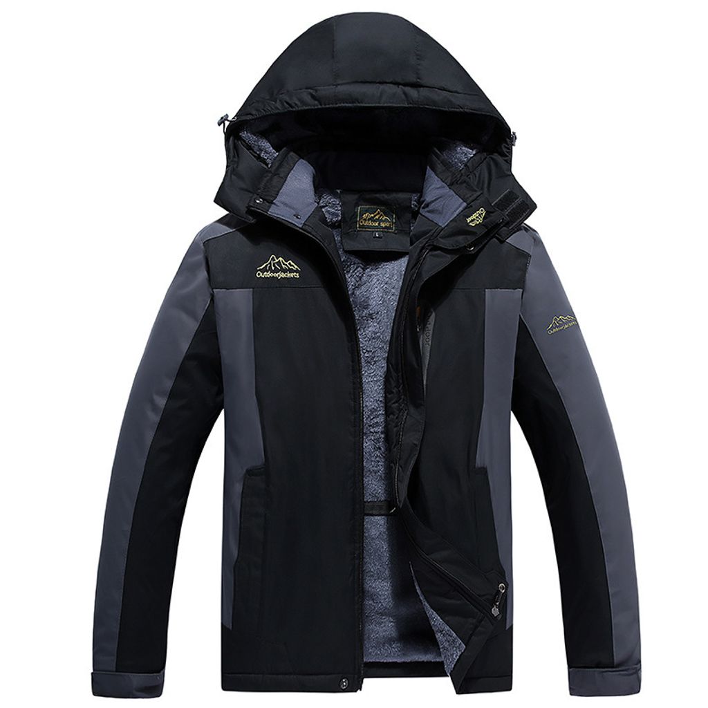 Warme Herren-Skijacke, gefütterte Winterjacke, wasserdichte Produktbild 