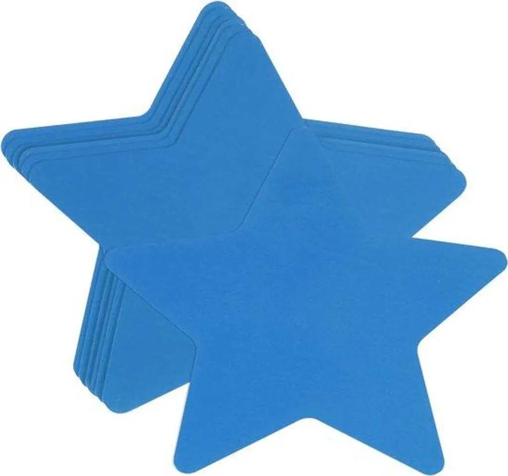 Gagnez du temps : 100 étoiles bleues prédécoupées 9 cm pour vos DIY