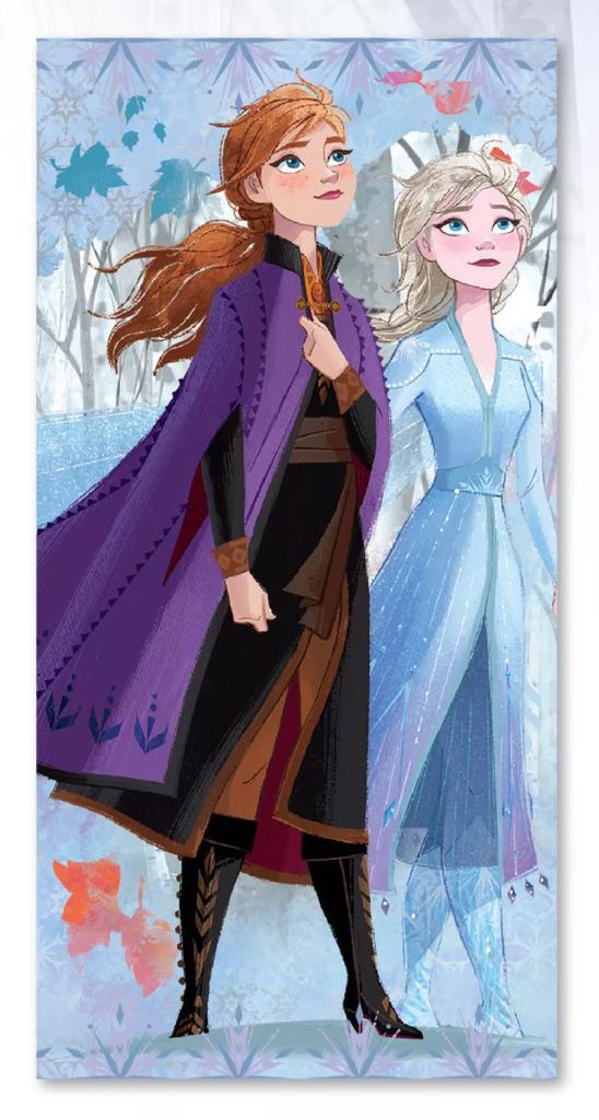 Javoli Disney Eiskönigin Sisters Badetuch, Strandtuch 70x137 cm (Schnelltrocknend)