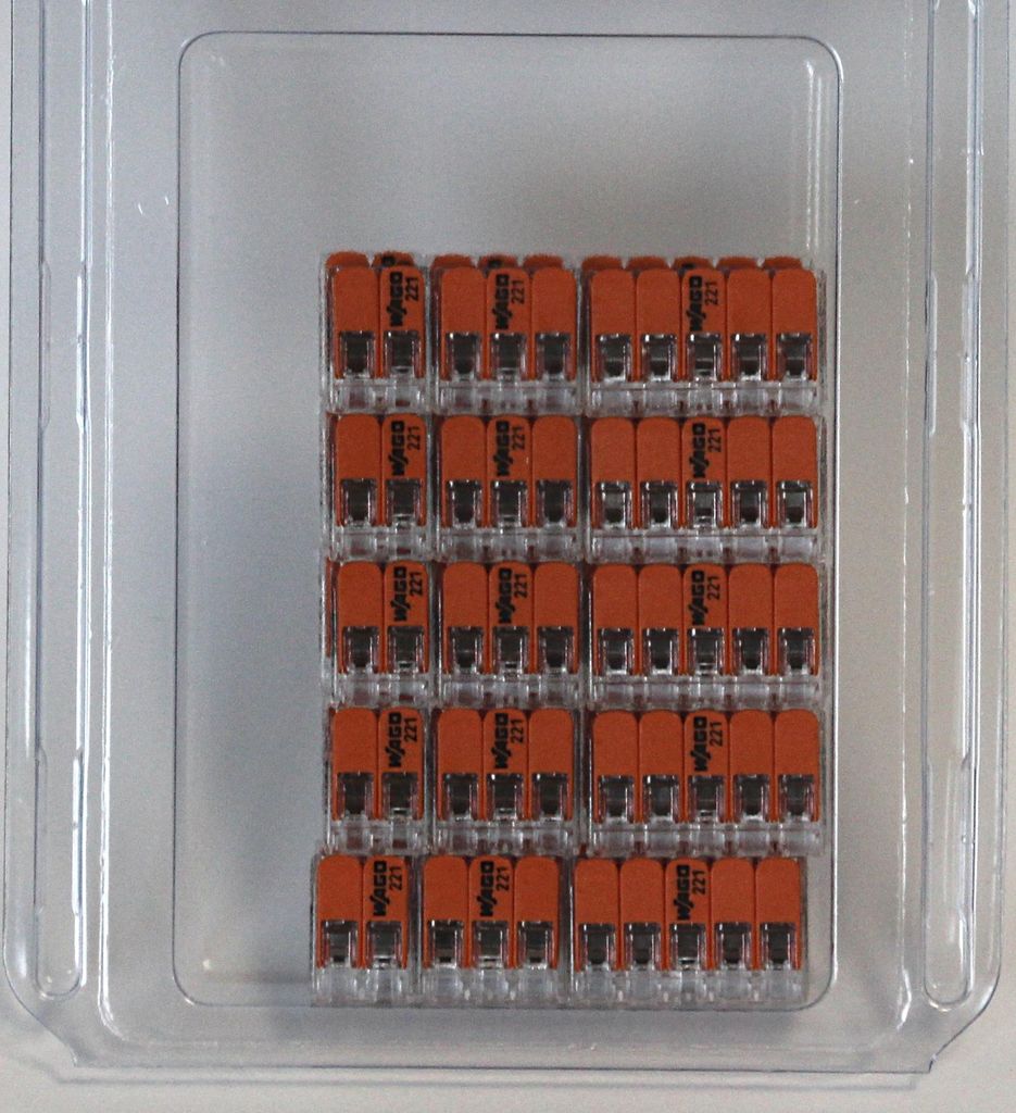Wago 221 Klemmen SET 10x 221-412, 221-413, 221-415 - Kabel Produktbild 