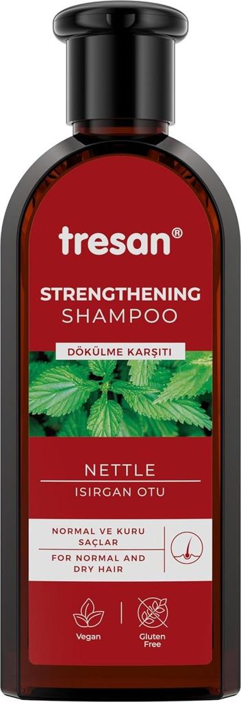Tresan Stärkendes Shampoo mit Brennnessel gegen Haarausfall Produktbild 