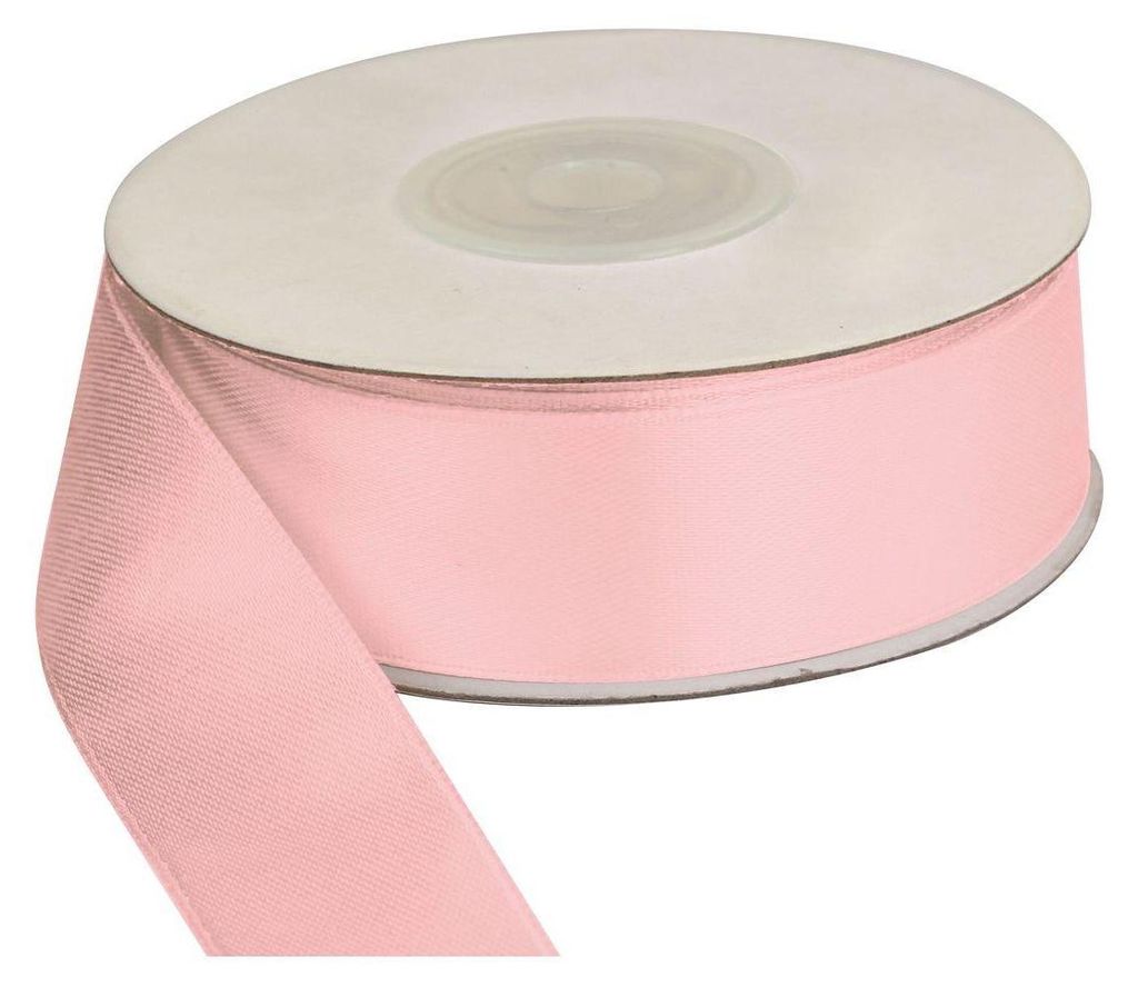 Wstążka satynowa 25 mm/25 m Różowa Party Deco Immagine del prodotto 