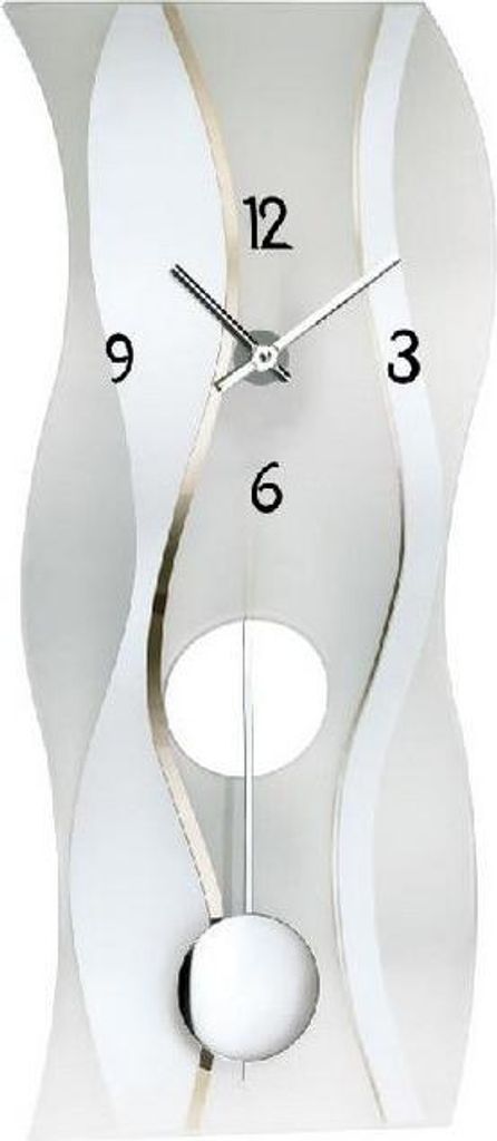 AMS Quarz-Pendeluhr, Quarzpendelwerk, 25x60x7cm, 7246 Produktbild 