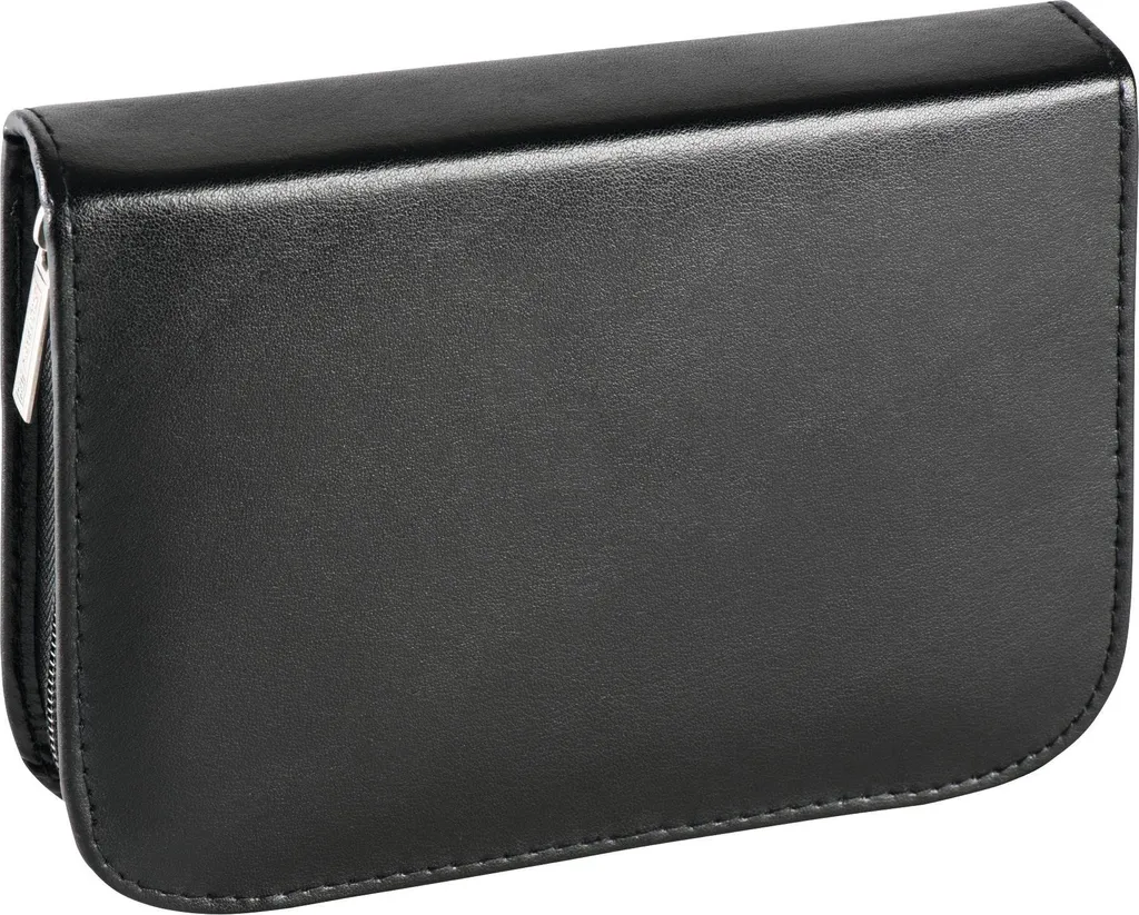 Etui d'écolier Brunnen en cuir véritable noir avec kit de papeterie