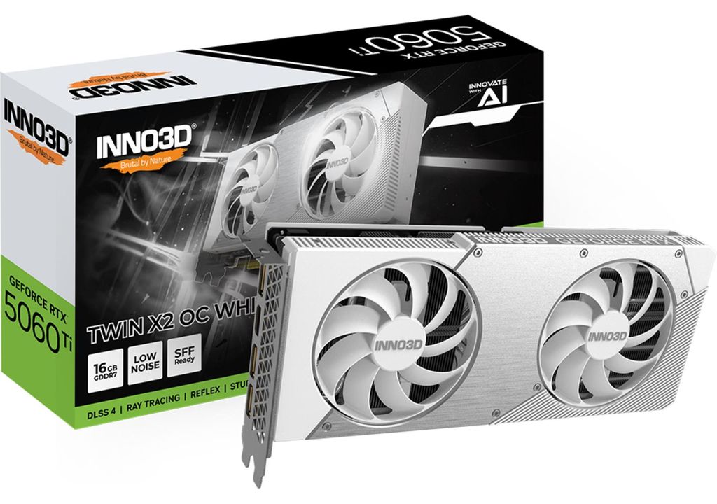 INNO3D GeForce RTX 5060 Ti TWIN X2 16GB GDDR7 Reflex 2 RTX AI DLSS4