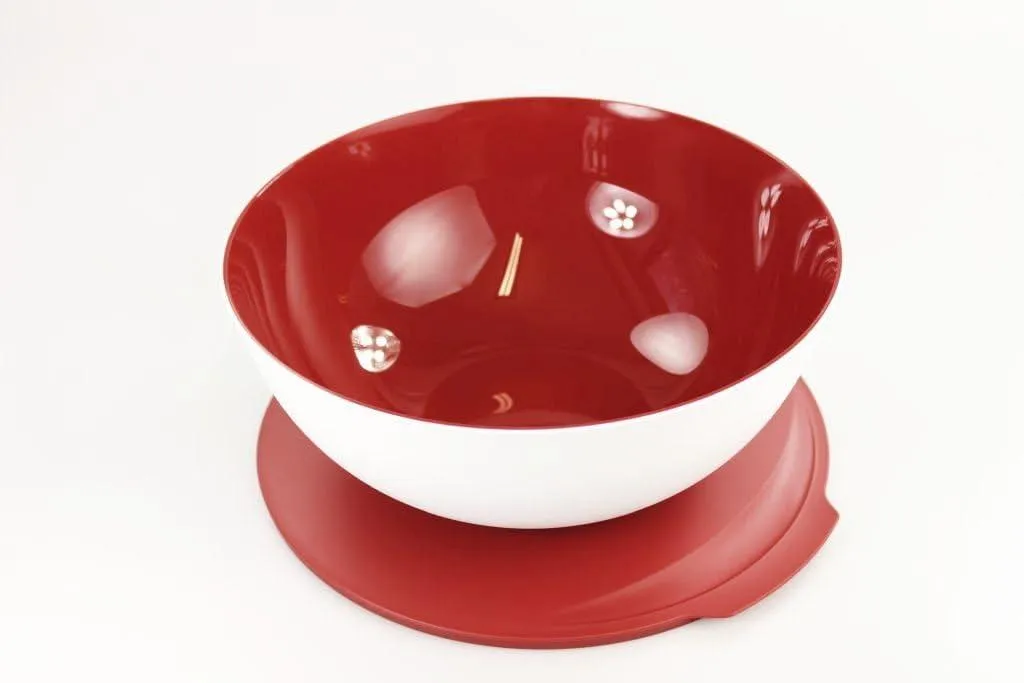 Offerta Ciotola Tupperware Allegra 5,0 L - Rosso e Bianco Originale