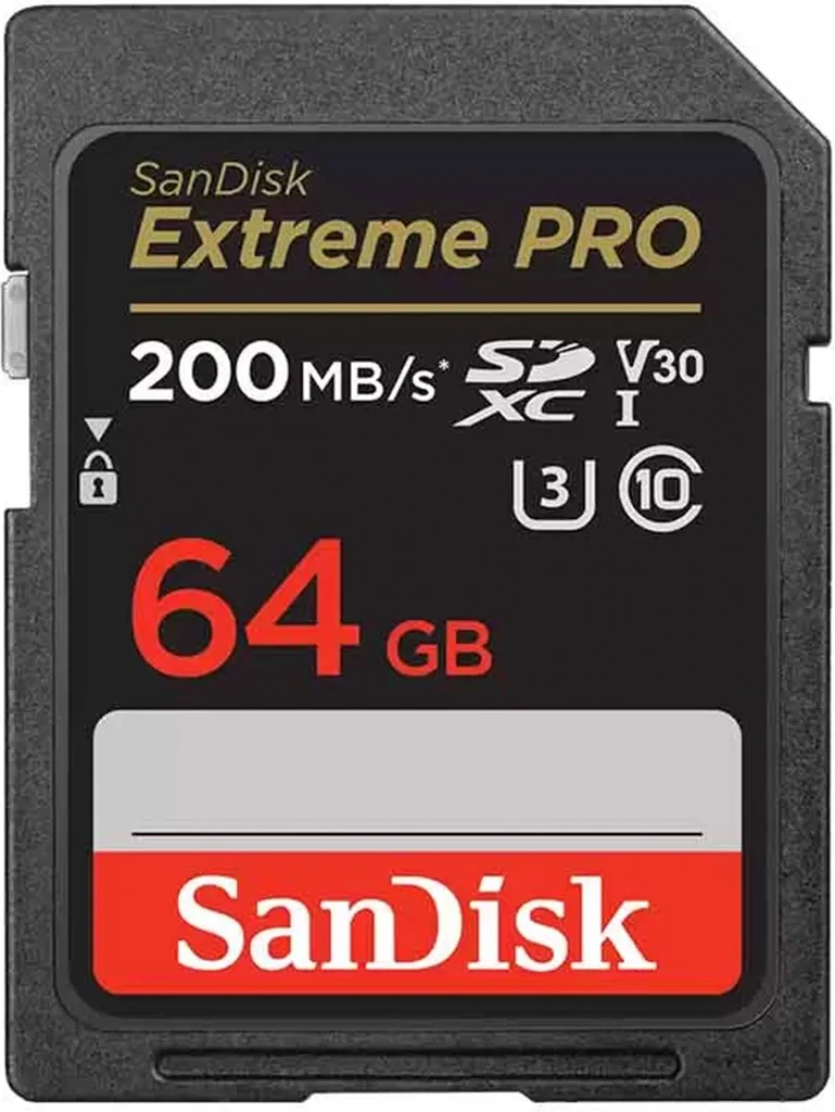 SanDisk Extreme PRO 64 Go SDXC Vitesse de Transfert Ultra Rapide 200MB/s