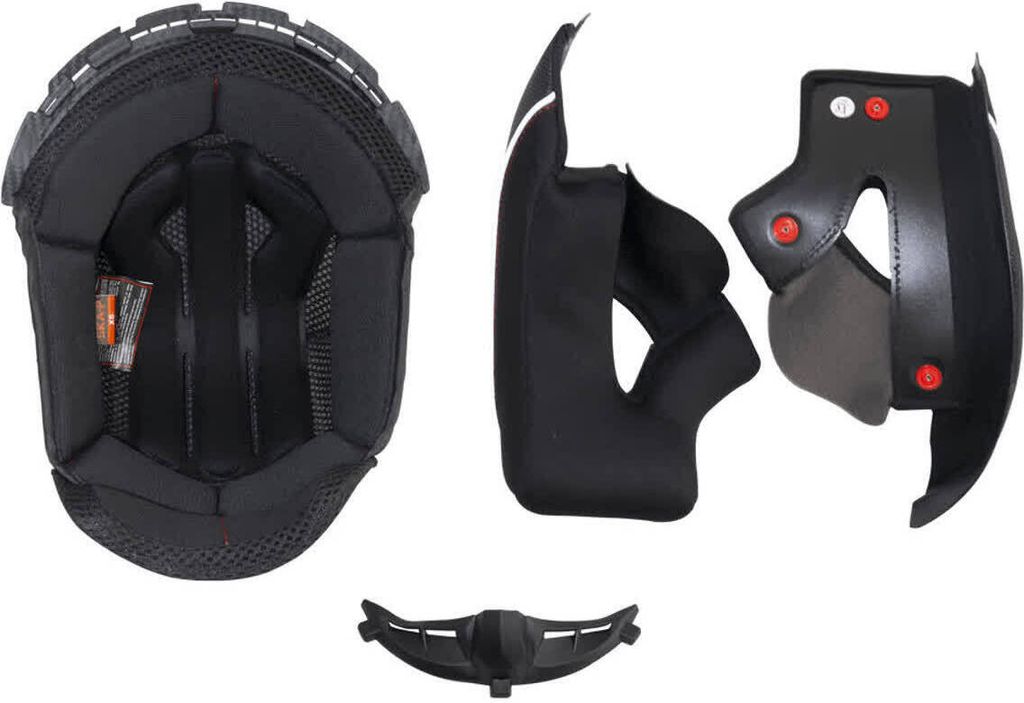 Vollschwarzes Innenfutter SKA-P 3MH SPEEDER Helm Größe S