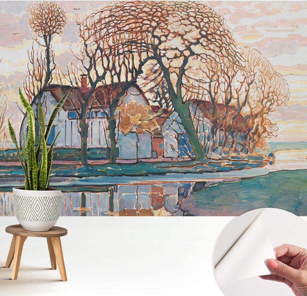 Fototapete selbstklebend - 208x146 cm - Tapete - Wandtapete - Wandbilder - Klebefolie - Dekofolie - Tapete Folie - Wand - Dekoration - Wohnzimmer -...