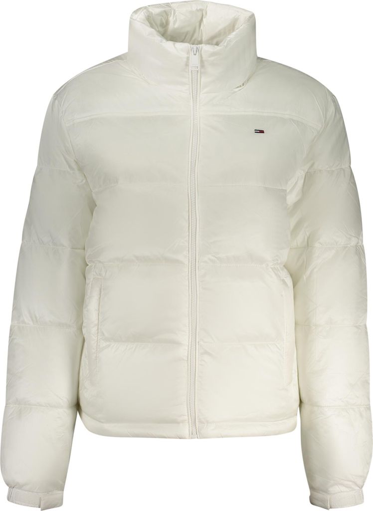 Elegante Damenjacke: Weiß, Funktional & Nachhaltig aus 95% Recyclingmaterial