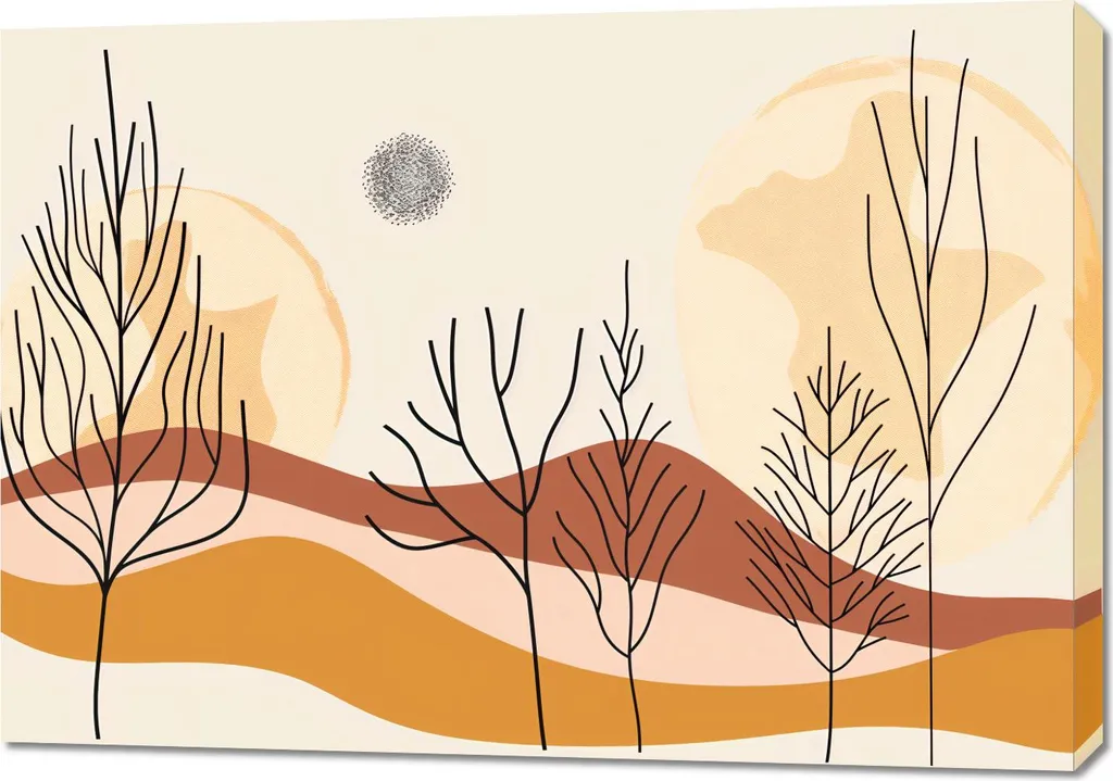Tableau Image 100 x 70 cm Désert Arraché - Décoration Murale Effet 3D