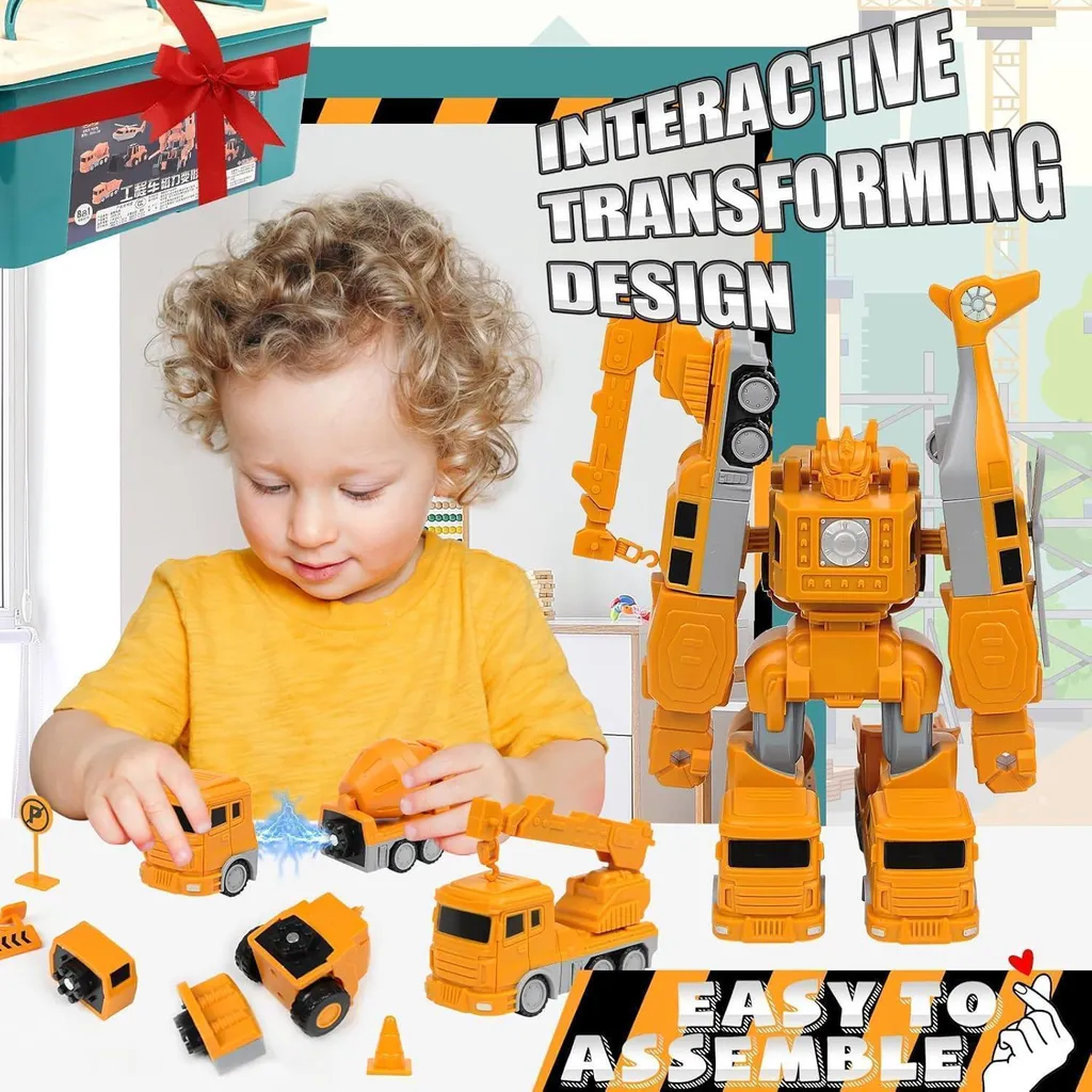 Transformers Magnétique Robot 35 Pièces - Assemblage Aimanté Facile