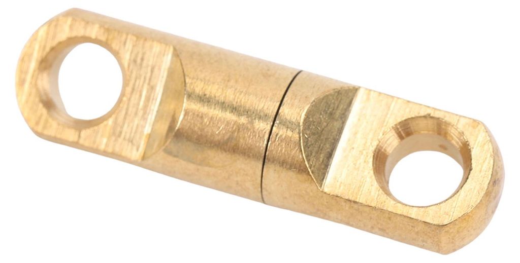 20 Stück Drehbare Ösenverbinder, 7 mm, Messing, Doppelösen-Drehverbinder für Seile, Schlüssel, Handys