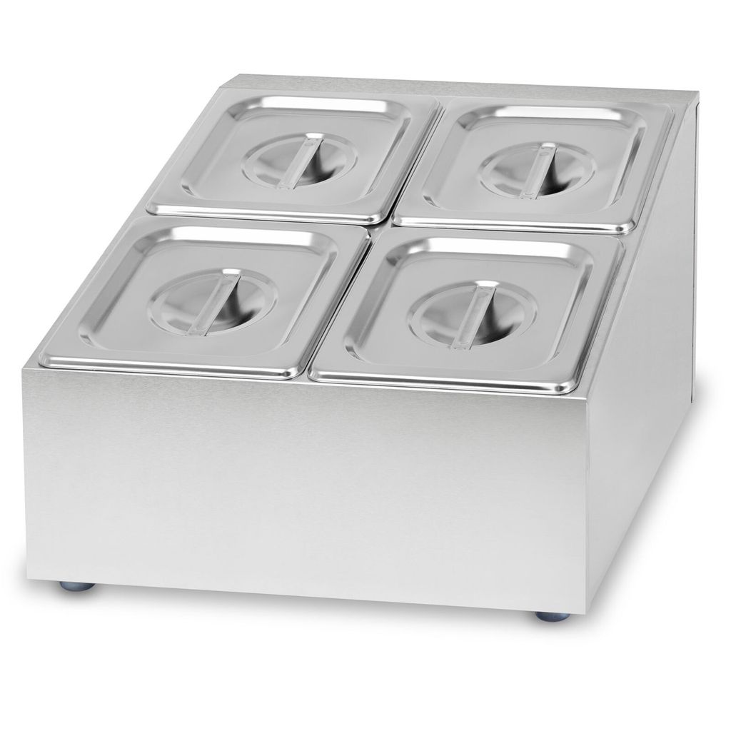VERTES Zutatenbehälter 2 x 2 x 1/6 GN Gastronorm, Edelstahl, 100mm Tief, Hygienisch, Rostfrei, Kratzfest, Temperaturbeständig von -40° bis 300°C