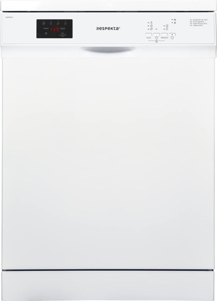 Respekta Geschirrspüler freistehend 60 cm weiß/Spülmaschine Produktbild 1