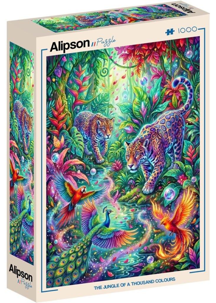 ALIPSON Puzzle Pestrobarevná dž ungle 1000 dílků
