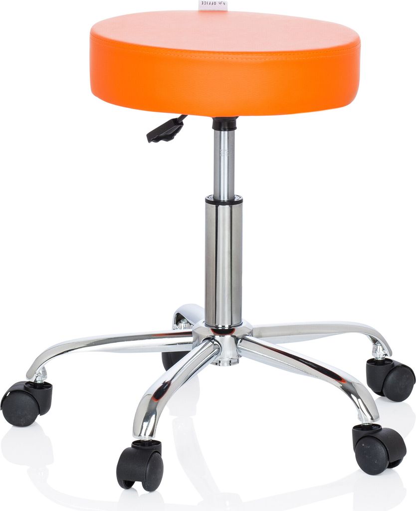 hjh OFFICE Drehhocker OPERATOR II Rollhocker Arbeitshocker, Produktbild 9