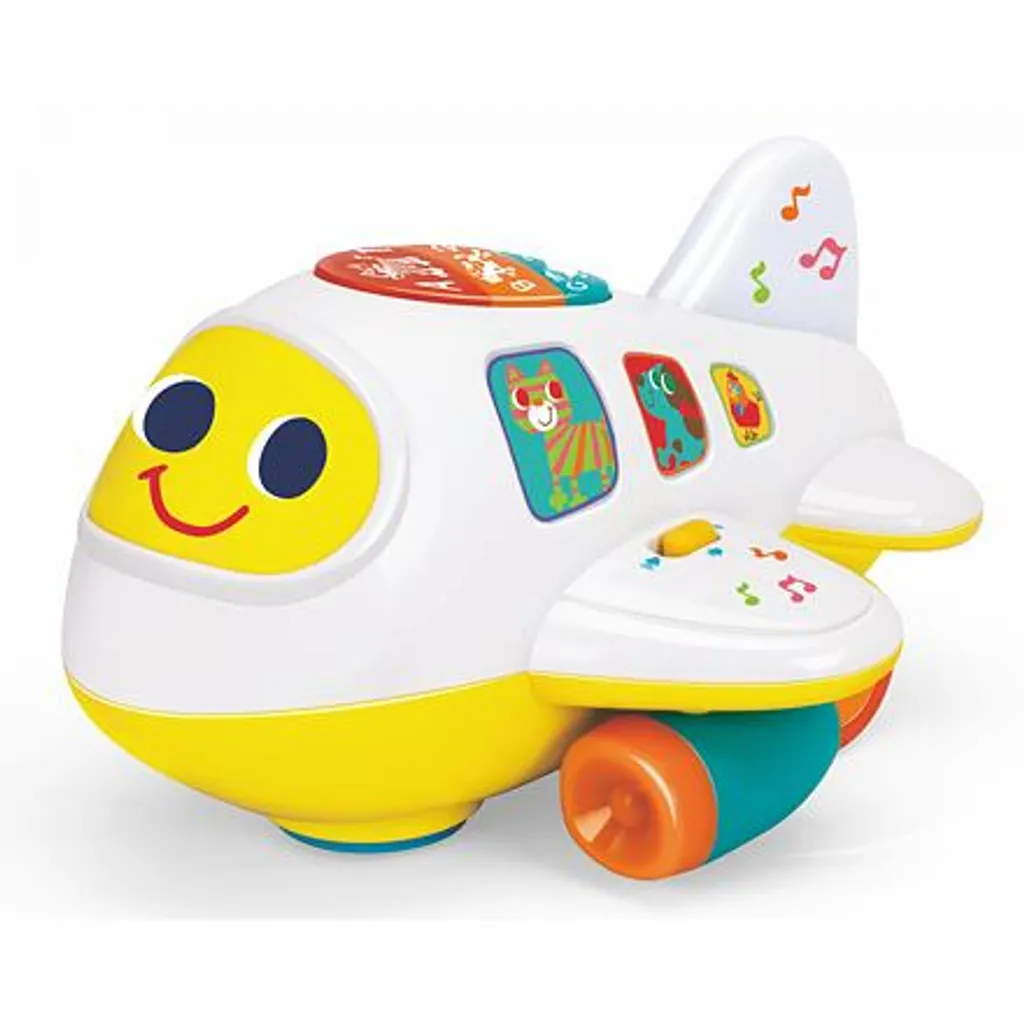 Hola un joyeux avion à fonctions sonores et mouvement libre pour petit