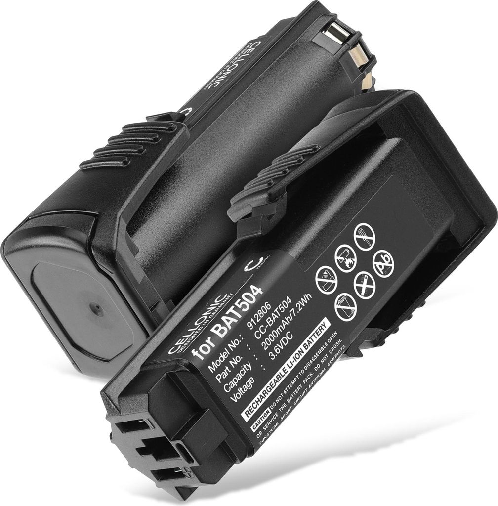 CELLONIC 2x Akku für Werkzeug Kompatibel mit Bosch GSR Mx2Drive, GSR Prodrive, PS10, 2607336241 - (2000mAh, 3.6V)