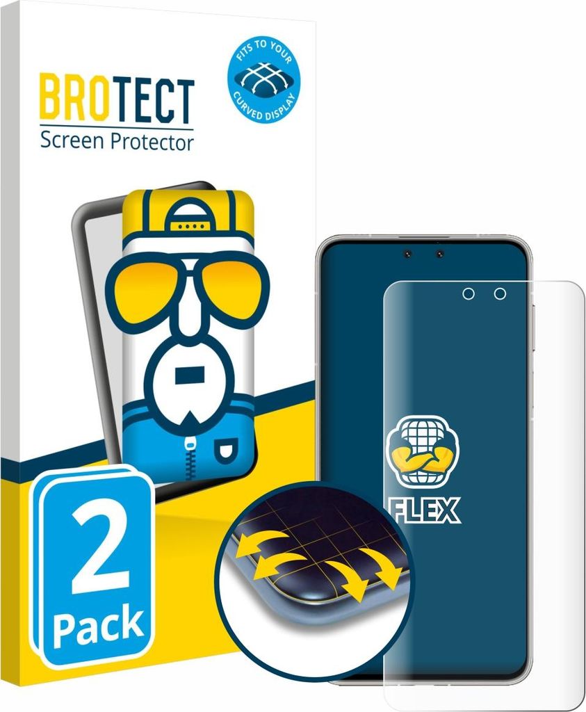 2x BROTECT Fullscreen Schutzfolie für Huawei Mate 70 Pro Plus Displayschutz Folie Fullcover Klar Transparent