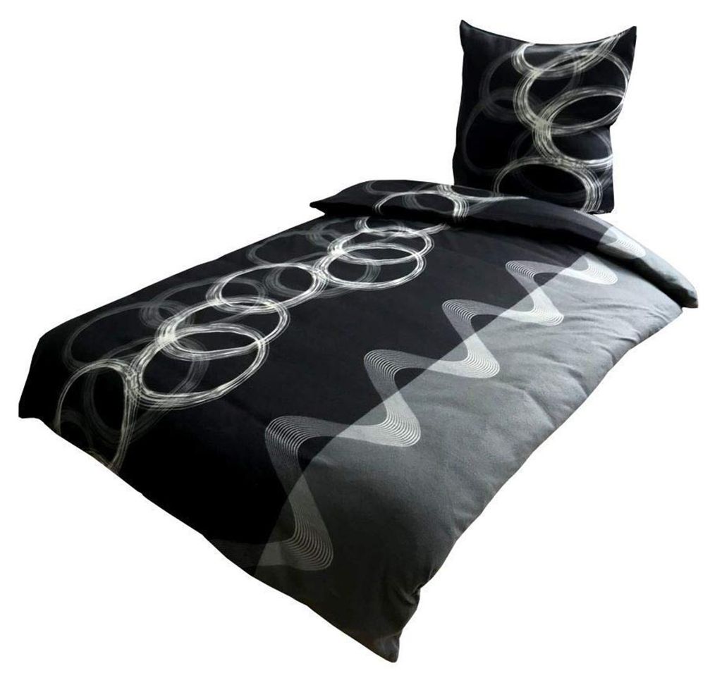 2 tlg Bettwäsche 155x220 Flausch Winter Thermofleece warm Produktbild 