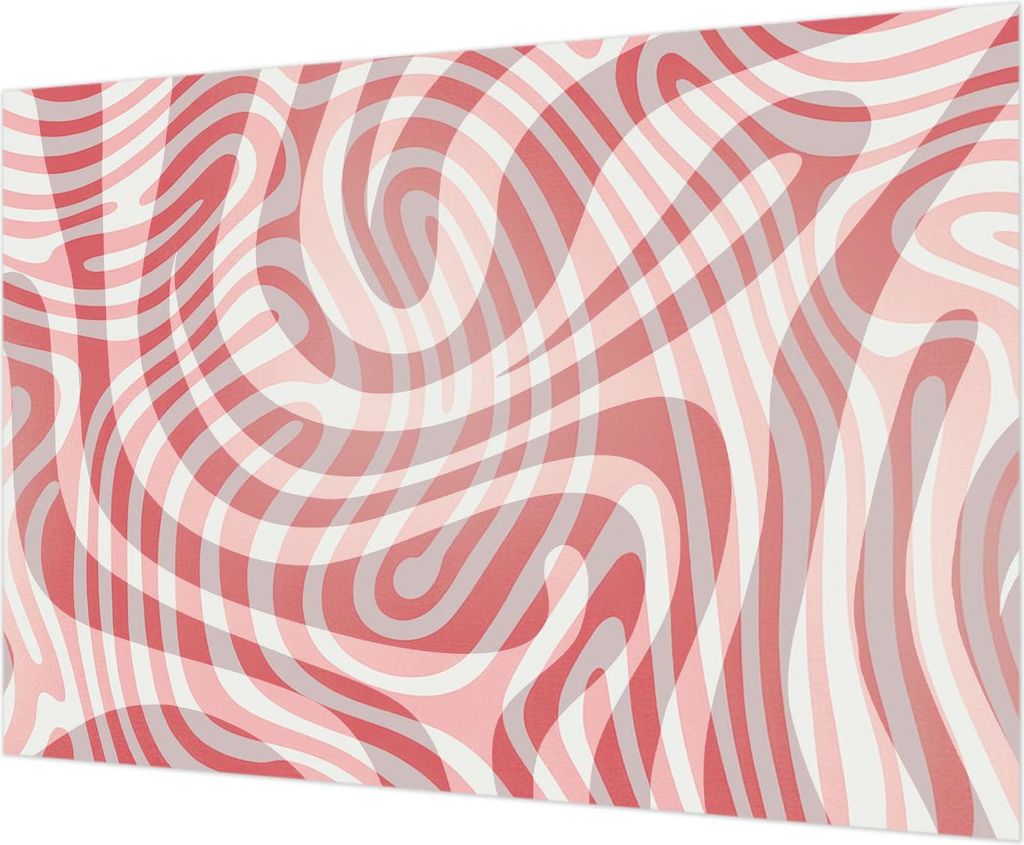 Wandtapete - Dekorative Tapete für Wohnzimmer - Tapetenfolie für Wanddekoration - 208x146 cm - Wellenlinien