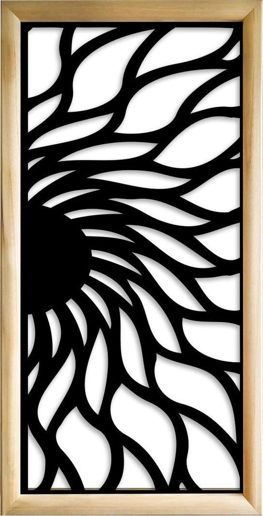 HOT SUN - Moduli Decorativi in holz e PVC 47x94 cm schwarz
