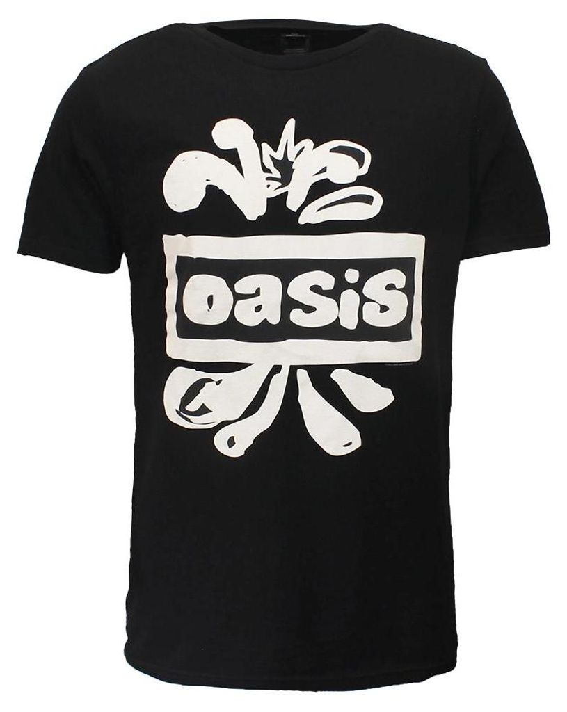 Oasis Splatter Logo Offizielles Band-T-Shirt - S