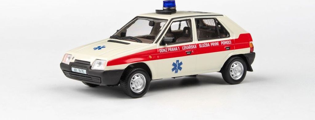 Škoda Favorit 136L (1988) - OÚNZ Praha 1 ABREX 1:43