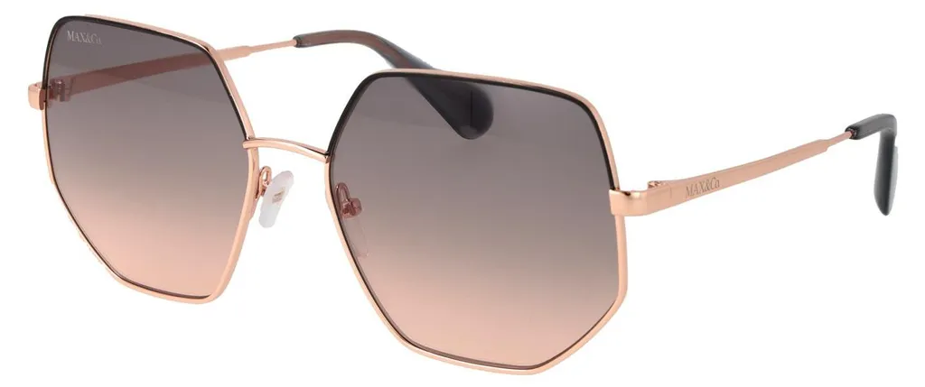 Lunettes de soleil femmes Max&Co. MO0026 monture métal doré chic 57mm