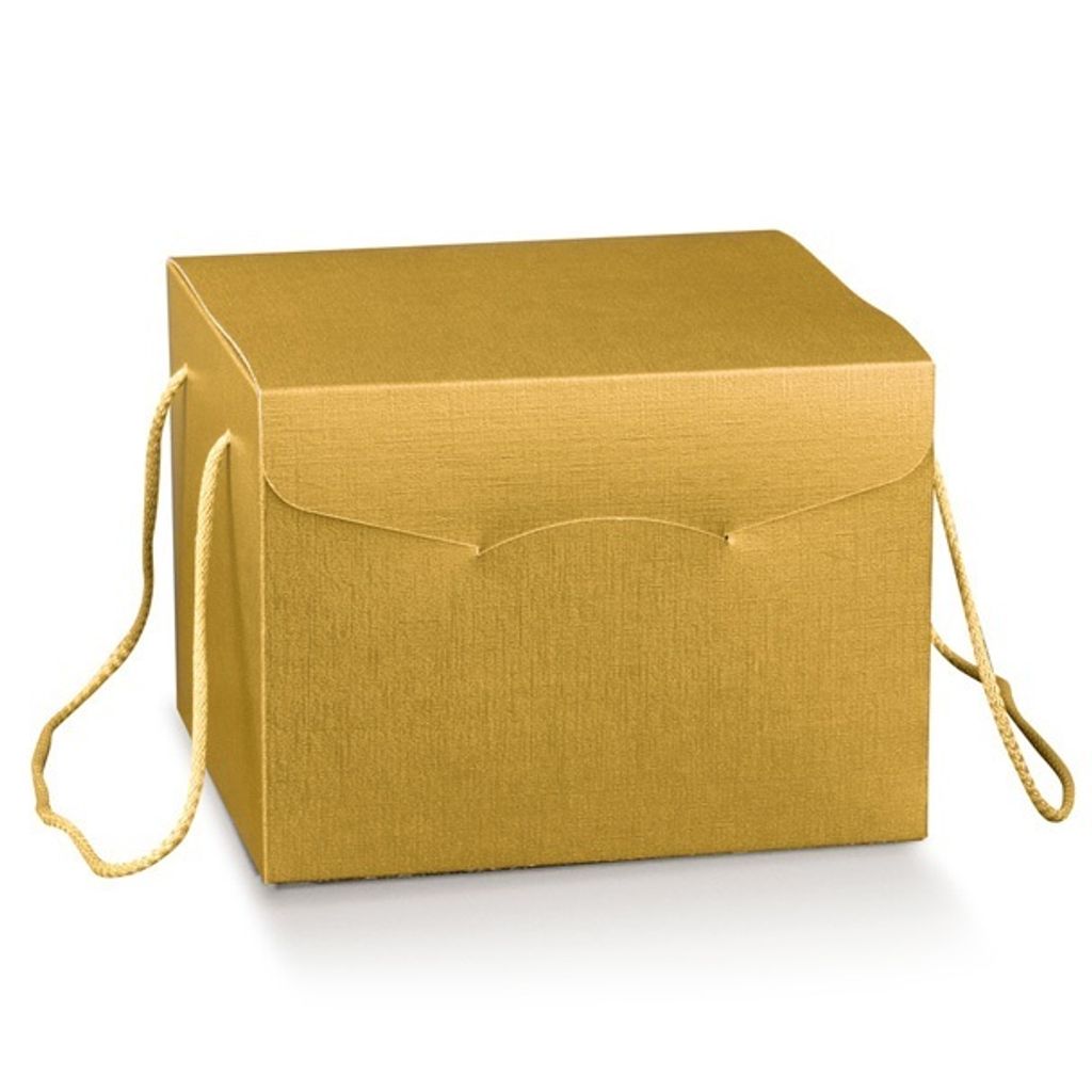 Luxus Geschenkbox aus Artpaper mit Kordel GOLD, Format Produktbild 