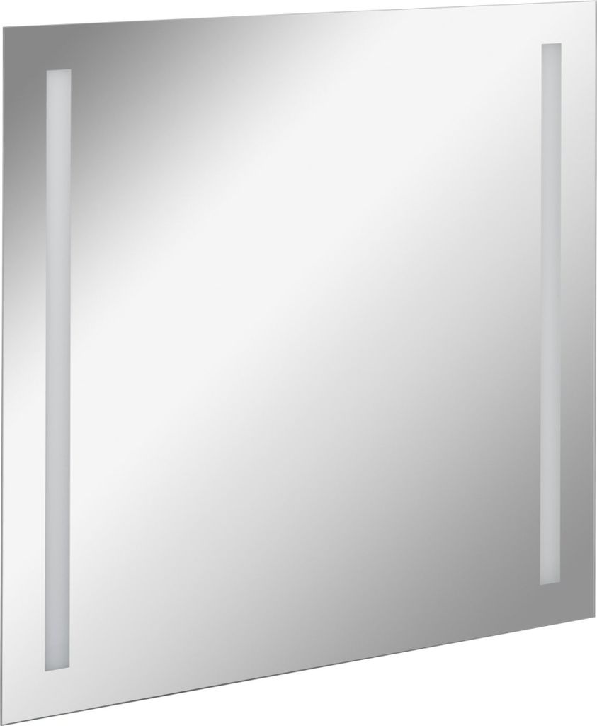 FACKELMANN LED Spiegel linear MIRRORS / Wandspiegel mit LED- / Maße (B x H x T): ca. 80 x 75 x 2 cm / hochwertiger Badspiegel / moderner Badezimme...