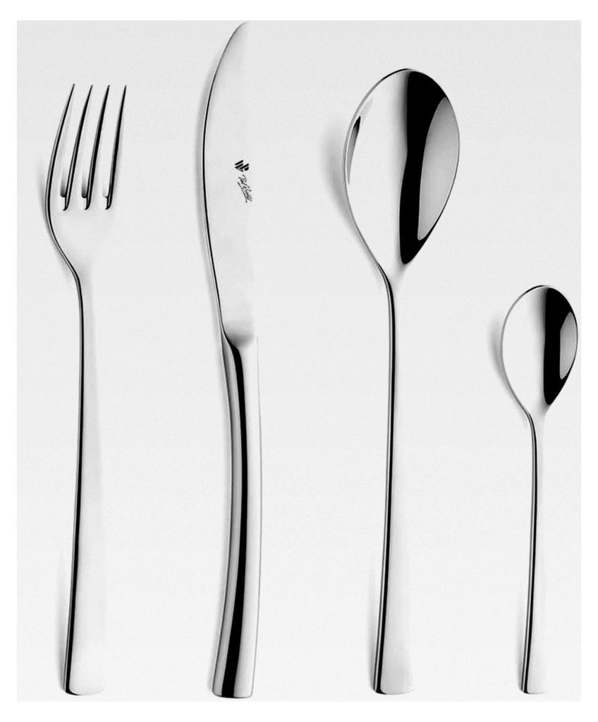 Paul Wirths SWING 1200 Besteckset für 6 Personen, rostfreier Edelstahl, poliert und spülmaschinenfest, 24-teilig, Silber, mit Besteckkasten für ...