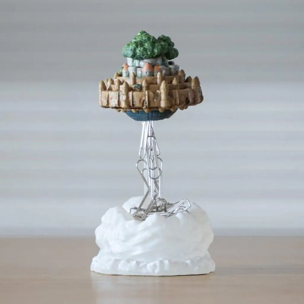 Idée Cadeau Ghibli Statue Aimant Château Volant 13 cm Déco Originale