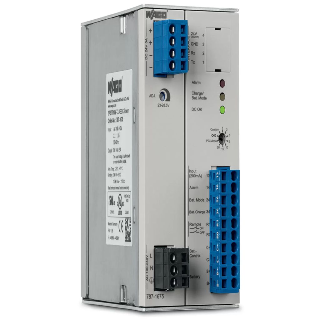 WAGO 787-1675 - 120 W - 85 - 264 V - 44 - 66 Hz - 1.1 - 2.2 A - Passiv - 88%