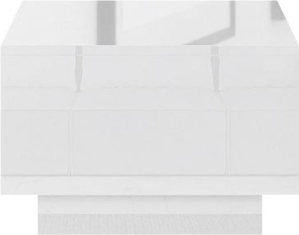 Konferenčný stolík štvorec 60x60 cm NORAN - lesklý biely Obrázok produktu 